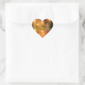 Kerst met goud hart sticker (Tas)