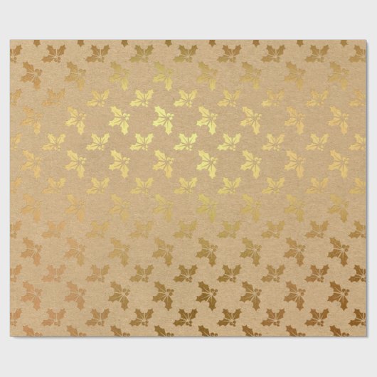 Kerst met goudfolie cadeaupapier (Vlak)