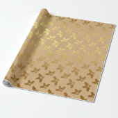 Kerst met goudfolie cadeaupapier (Uitgerold)