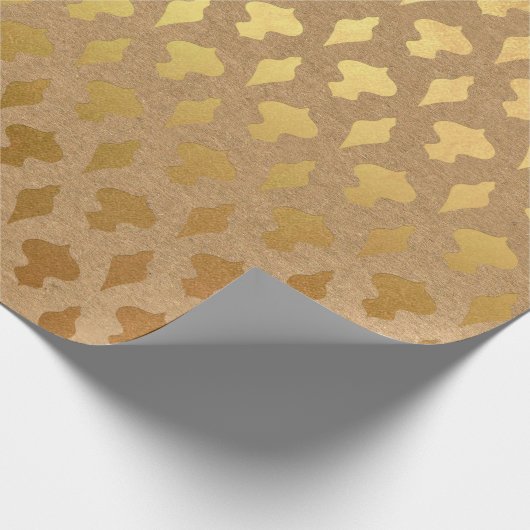 Kerst met goudfolie cadeaupapier (Hoek)