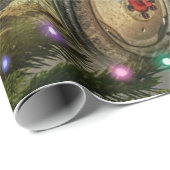 kerst met Green Tractor Cadeaupapier (Rol Hoek)