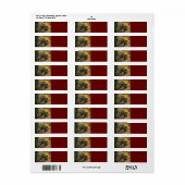 kerst met Green Tractor Etiket (Full Sheet)