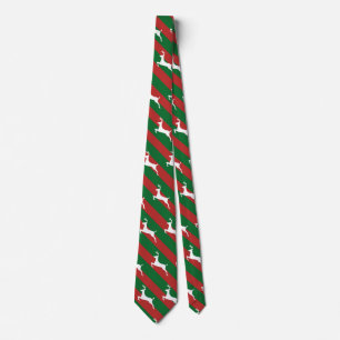 Kerst met groen en rood streep-kerst stropdas