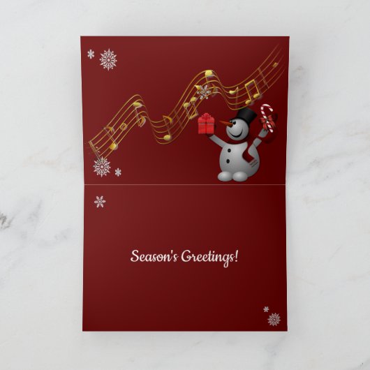  kerst met groene Boerderijen Kaart (Binnen)