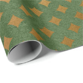 Kerst met groene en goudfolie cadeaupapier (Rol Hoek)