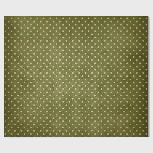 Kerst met groene en Kraft Retro Cadeaupapier (Vlak)