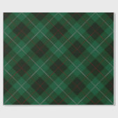 Kerst met groene en rode tartan cadeaupapier (Vlak)