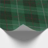 Kerst met groene en rode tartan cadeaupapier (Hoek)