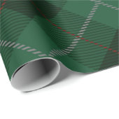 Kerst met groene en rode tartan cadeaupapier (Rol Hoek)