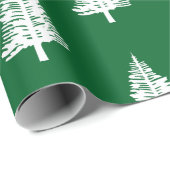 Kerst met groene en witte tinnen cadeaupapier (Rol Hoek)