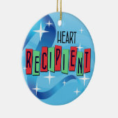  kerst met hartontsteking keramisch ornament (Rechts)