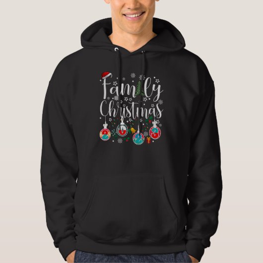 Kerst met het gezin hoodie (Voorkant)