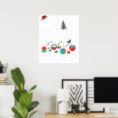 Kerst met het gezin poster (Thuiskantoor)
