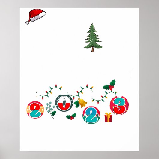Kerst met het gezin poster (Voorkant)