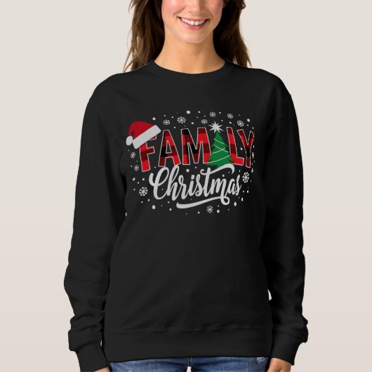 Kerst met het gezin trui (Voorkant)