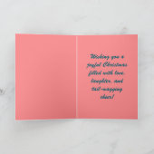 Kerst met honden en katten feestdagen kaart (Binnen)