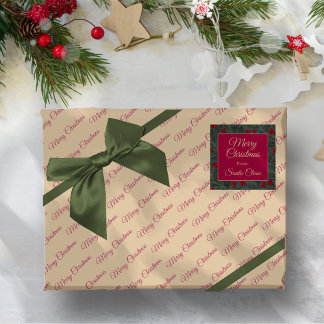 Kerst met Hulstbes Cadeaupapier