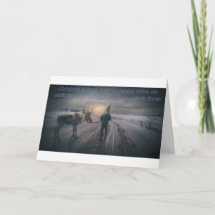 Kerst met inspiratie kaart