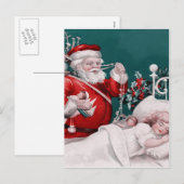 kerst met jaar feestdagenkaart (Voorkant / Achterkant)