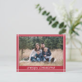 Kerst met Keltische handgetekende kalligrafie Briefkaart (Staand voorkant)