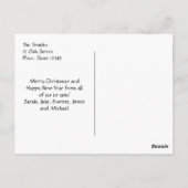 Kerst met Keltische handgetekende kalligrafie Briefkaart (Achterkant)