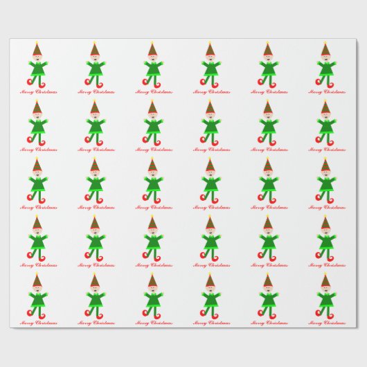 kerst met kerst cadeaupapier (Vlak)