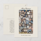  kerst met kerst Christelijke feestvreugde Feestdagenkaart (Voorkant / Achterkant)