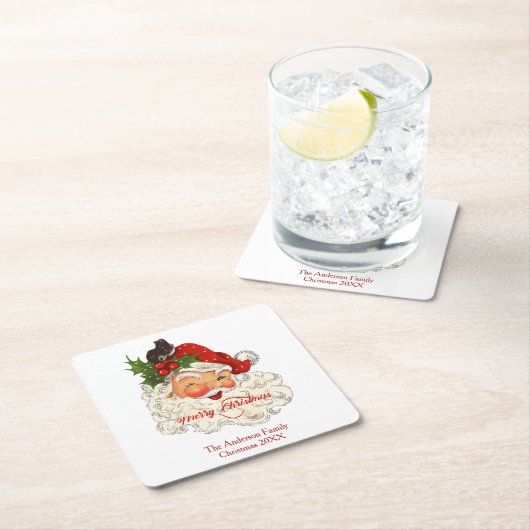  kerst met kerst kartonnen onderzetters (Insitu)