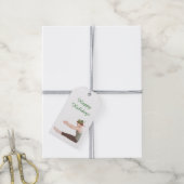 Kerst met kerstcadeaus Label ruggengraat Cadeaulabel (Met Touw)