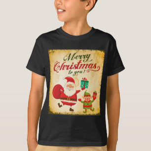 kerst met kerstmis Daning Santa en Elf T-shirt
