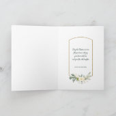 Kerst met kerstmis met kerstmis met gouden foto feestdagen kaart (Binnen)