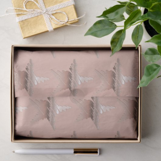 Kerst met kerstmis, roos gouden ster tissuepapier (Geschenk)