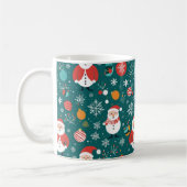 Kerst met kerstpatroon koffiemok (Links)
