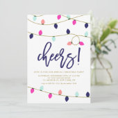 Kerst met kleurrijke kerstfeestdagen kaart (Staand voorkant)