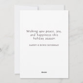 Kerst met knusse open haard feestdagenkaart (Achterkant)