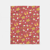 kerst met kussen fleece deken (Voorkant)