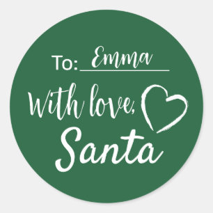 Kerst met liefde van Santa Sticker