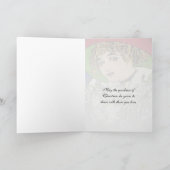 Kerst met maretak en elfen feestdagen kaart (Binnen)