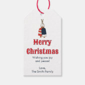 Kerst met maritiem thema cadeaulabel (Voorkant)