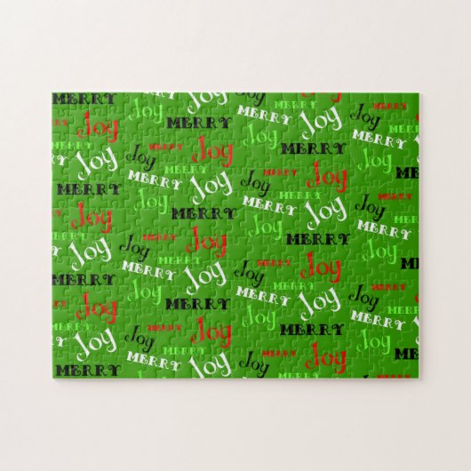  kerst met Merry Joy Legpuzzel (Horizontaal)