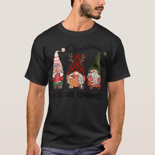 Kerst met mijn Gnomies Funny Christmas Shirt Gn (Voorkant)