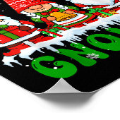 Kerst met mijn Gnomies Kerstmis Drie Kerstmannen Poster (Hoek)