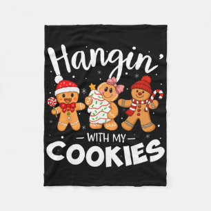 Kerst met mijn koekjes gemberbrood vrouwen fleece deken