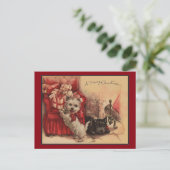 Kerst met mijn Puppies Feestdagenkaart (Staand voorkant)