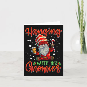 Kerst met mijn tuinkabouters Dames Drie kerst kabo Kaart