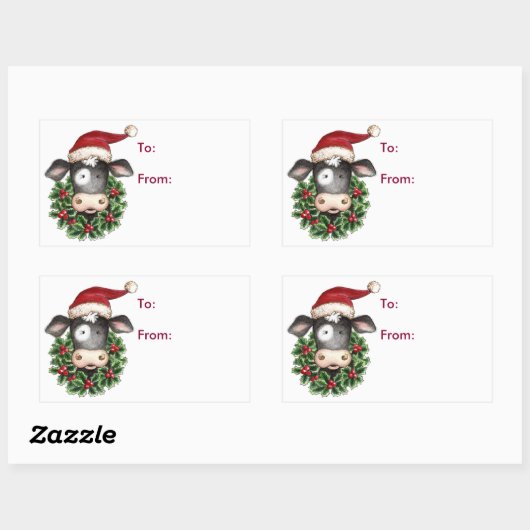 Kerst met mosterd - Label met cadeau (Vel)