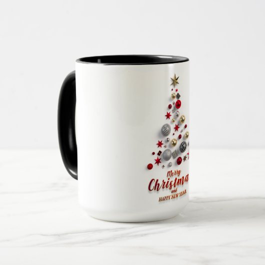 Kerst met Nieuwjaar Koffie Mok (Voorkant links)