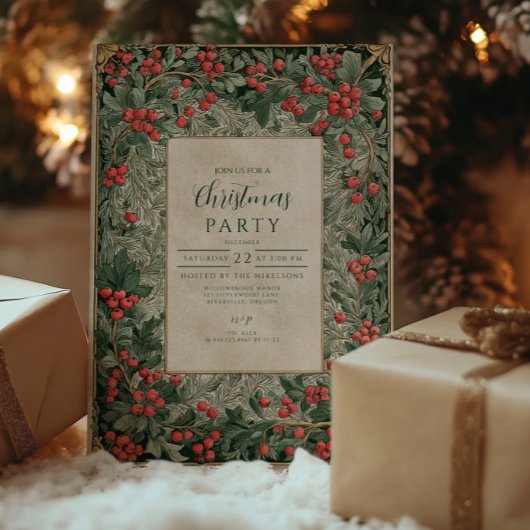 Kerst met Oude Rode Bessen Kaart