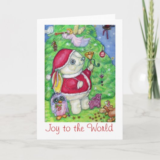 Kerst met Pookie Feestdagen Kaart (Voorkant)