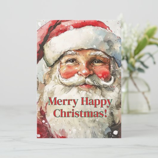 kerst met pretkerst kaart (Staand voorkant)